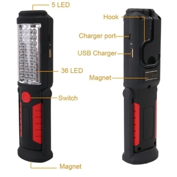 Lampka robocza 40 LED powerbank hak magnes [23130000821]